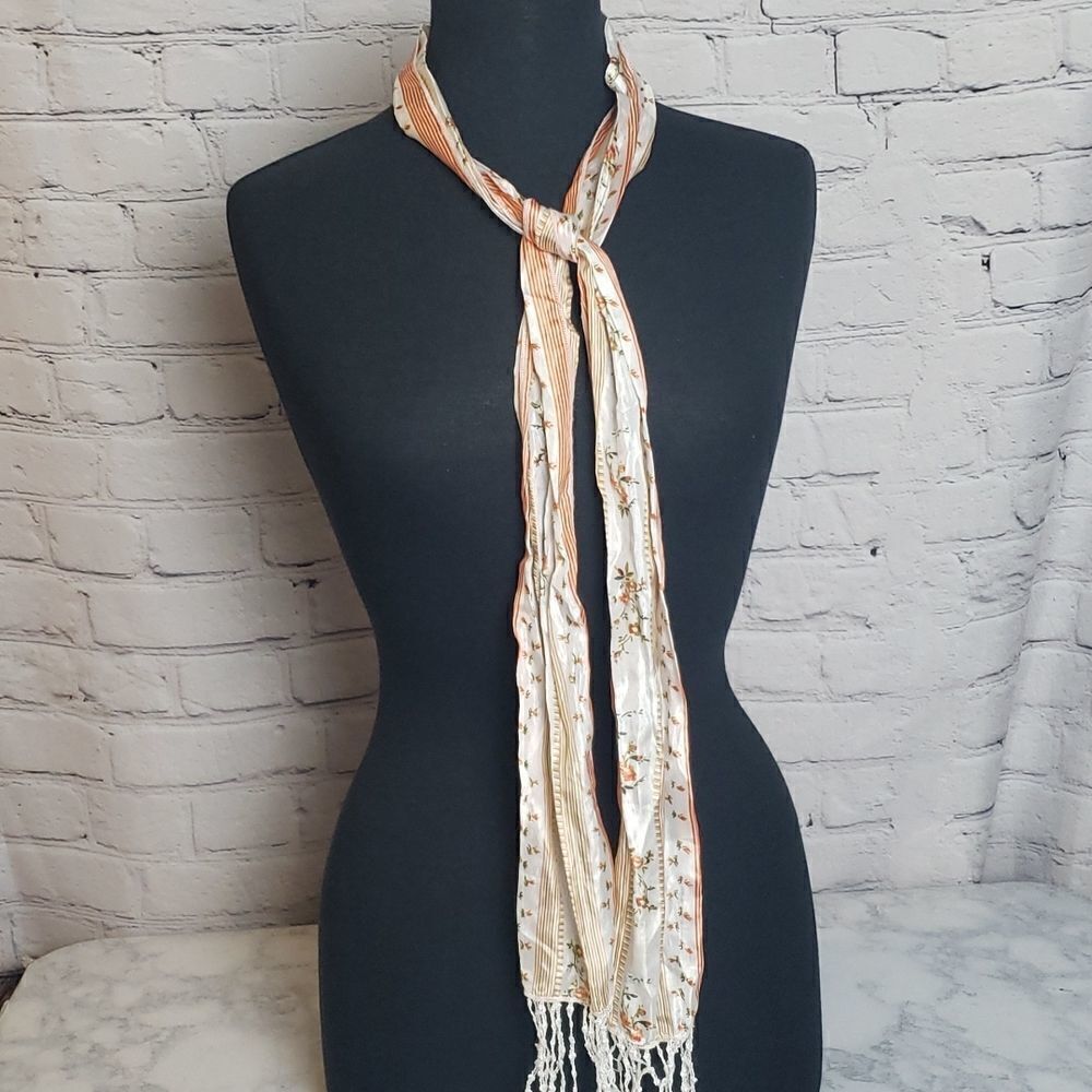 Polyester Floral Scarf - Picture 2 of 6